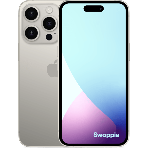 iPhone 16 Pro Max 256GB Natural Titanium - Imagen frontal y trasera