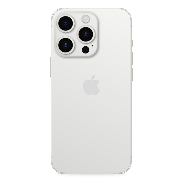iPhone 16 Pro 128GB White Titanium - Back image