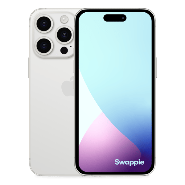 iPhone 16 Pro 256GB White Titanium - Front and back image
