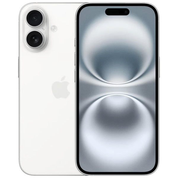 iPhone 16 128GB White - Front and back image