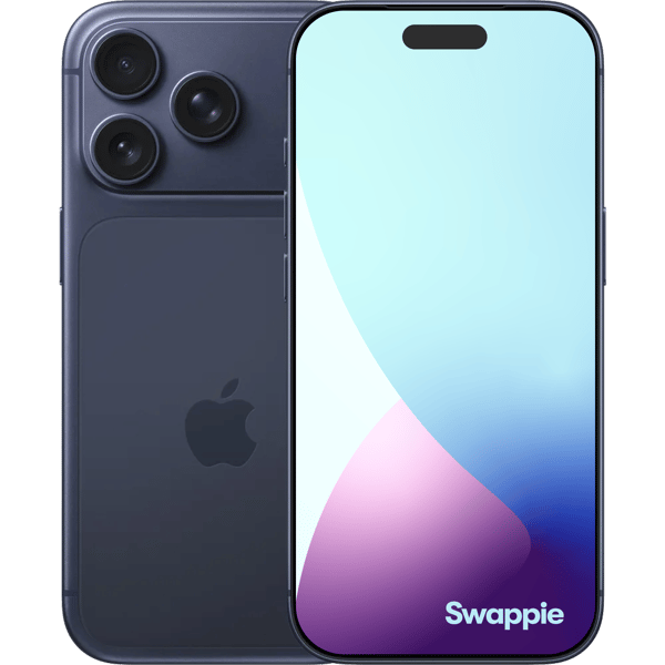 iPhone 17 Pro 1TB Deep Blue - Afbeelding voor en achterkant