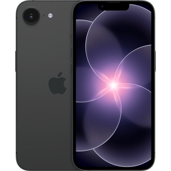 iPhone 17e 256GB Black - Front and back image