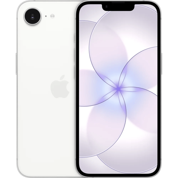 iPhone 17e 256GB White - Front and back image