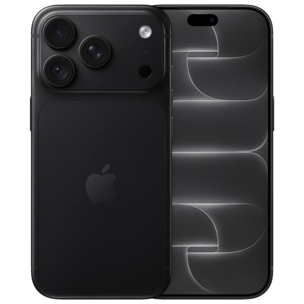 iPhone 18 Pro Max 2TB Black - Etu- ja takakuva