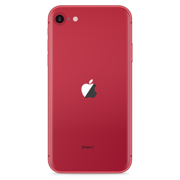 iPhone SE 2020 256GB Red - Imagen trasera
