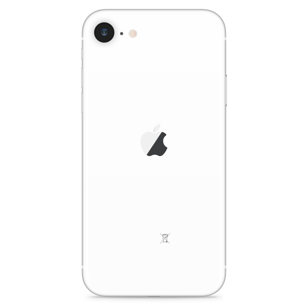iPhone SE 2020 64GB White - Obrázek zadní strany