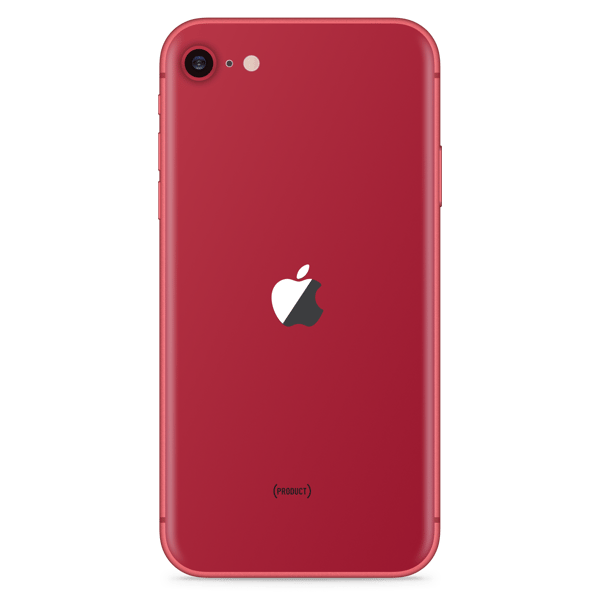 iPhone SE 2022 128GB Red - Obrázek zadní strany
