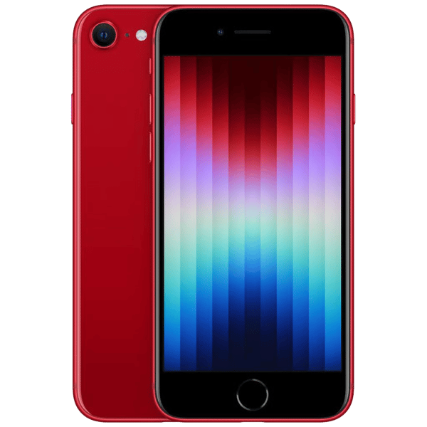 iPhone SE 2022 128GB Red - Obrázok prednej a zadnej strany