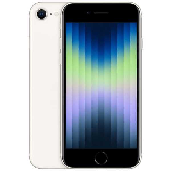 iPhone SE 2022 64GB Starlight - Vorder- und Rückseite