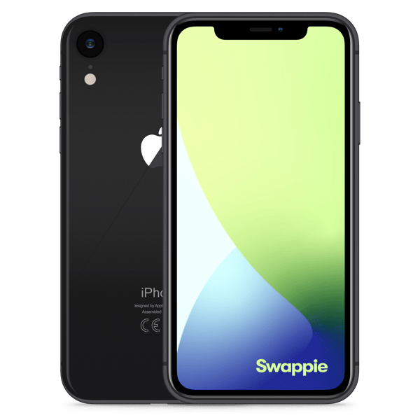 iPhone XR 128GB Black - Bak och fram bild