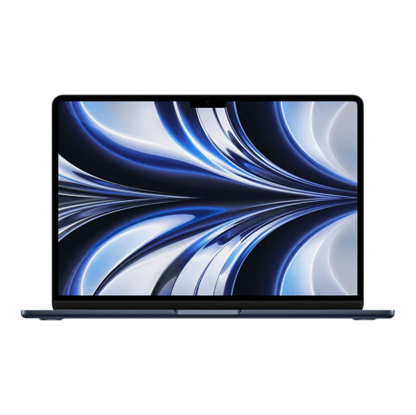 MacBook Air M2 13 256GB Midnight - Bak och fram bild