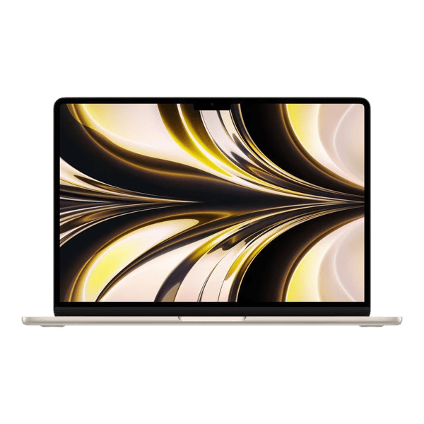 MacBook Air M3 13 256GB Starlight - Front and back image