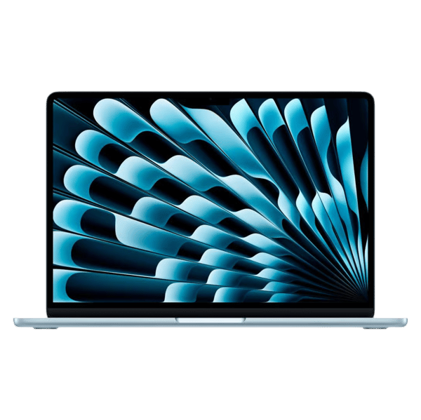 MacBook Air M4 13 256GB Sky Blue - Front and back image