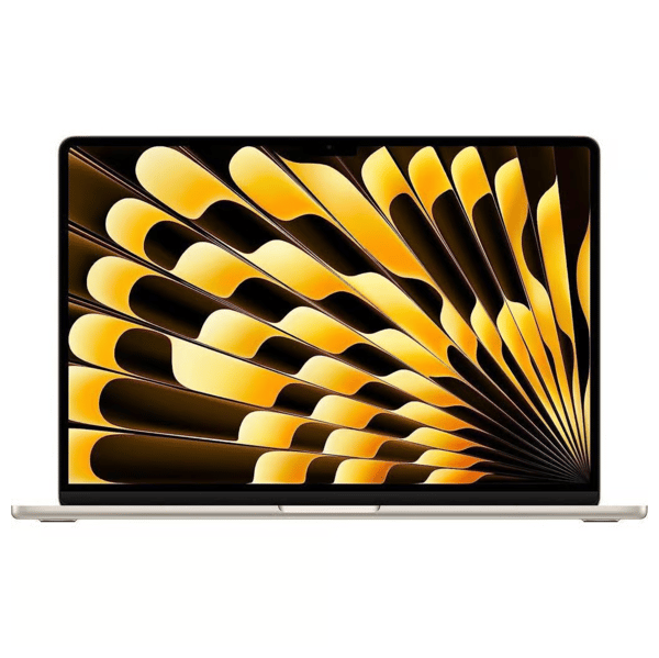 MacBook Air M4 15 256GB Starlight - Vorder- und Rückseite