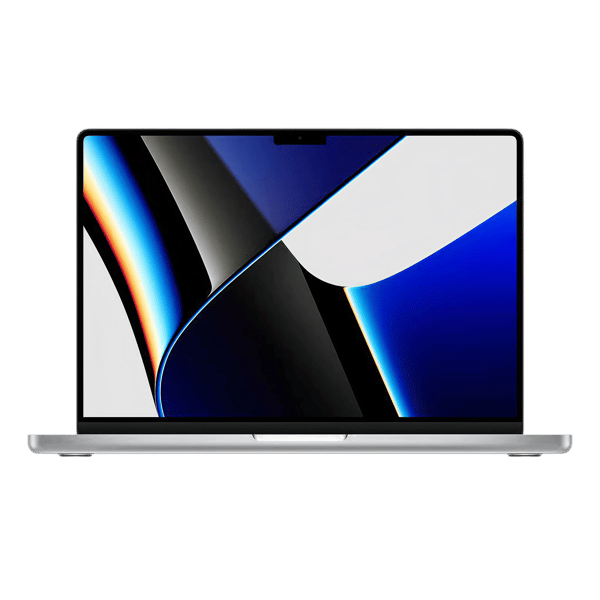 MacBook Pro M1 14 512GB Silver - Front and back image