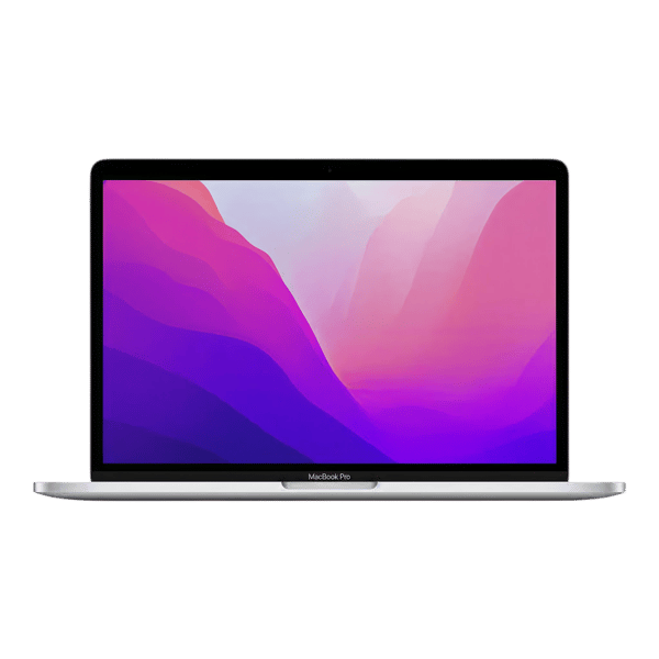 MacBook Pro M2 13 256GB Silver - Front and back image
