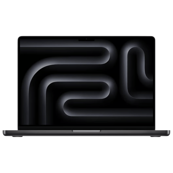 MacBook Pro M3 16 512GB Space Black - Front and back image