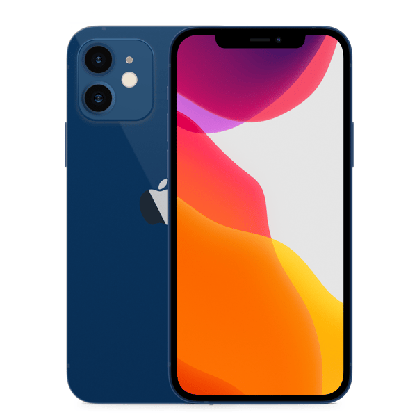 iPhone 12 128GB Blue - Imagen frontal y trasera