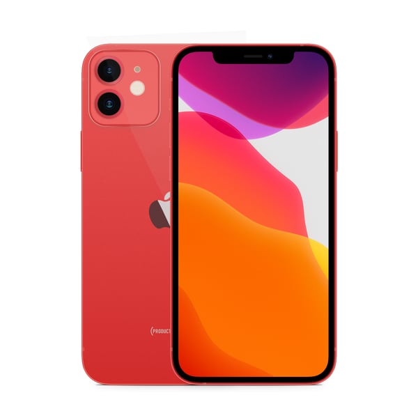 iPhone 12 mini 128GB Red - Imagen frontal y trasera