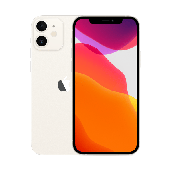 iPhone 12 mini 64GB White - image avant et arrière
