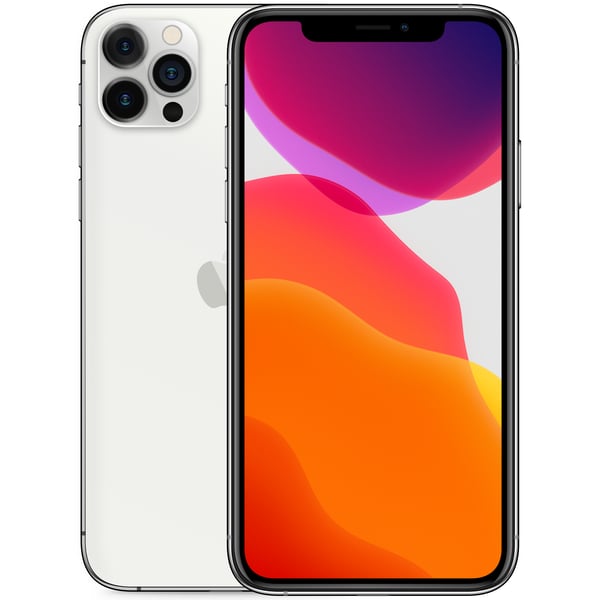 iPhone 12 Pro Max 256GB Silver - Front and back image