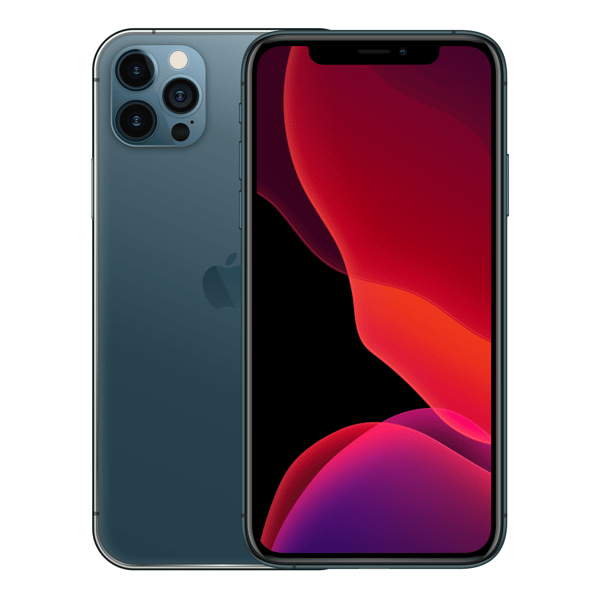 iPhone 12 Pro 256GB Pacific Blue - Imagen frontal y trasera