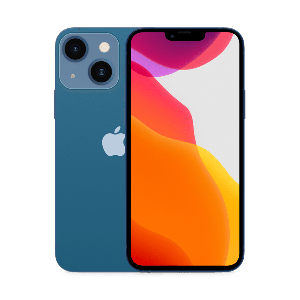 iPhone 13 mini 512GB Blue - Front and back image