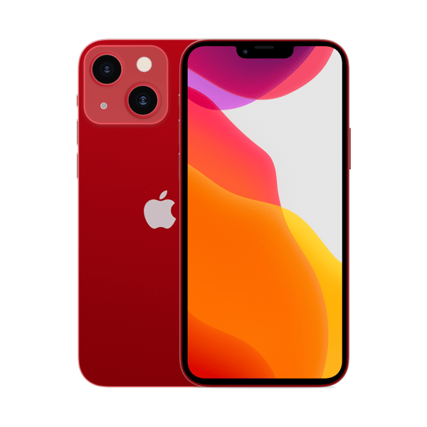 iPhone 13 mini 256GB Red - Imagen frontal y trasera