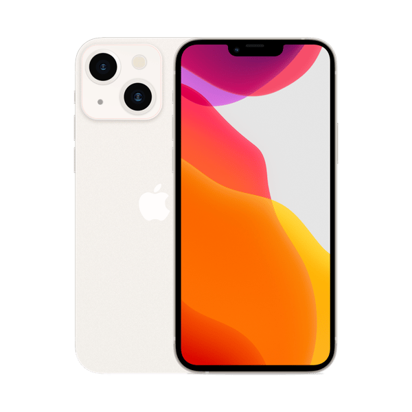 iPhone 13 mini 128GB Starlight - Front and back image