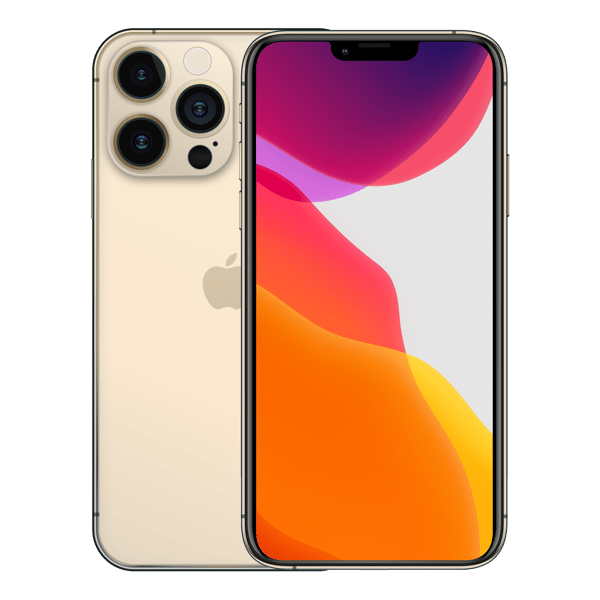 iPhone 13 Pro 128GB Gold - Etu- ja takakuva
