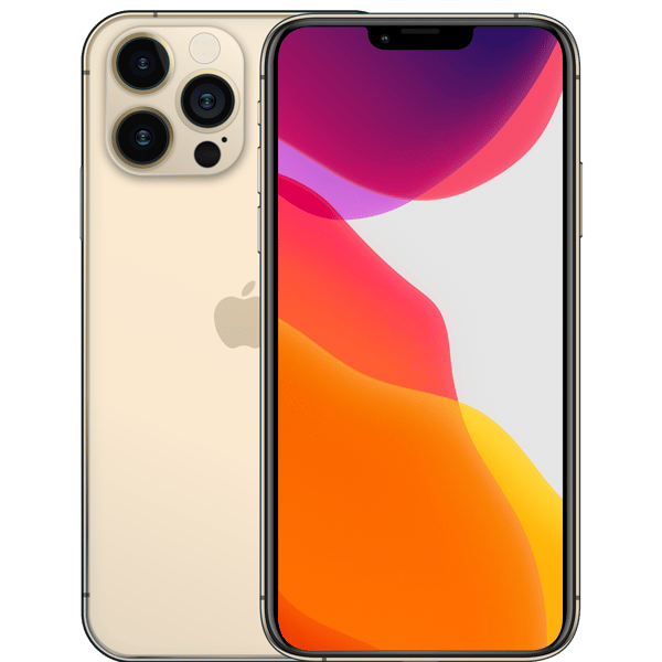 iPhone 13 Pro Max 1TB Gold - Imagen frontal y trasera