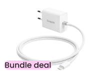 Adaptateur secteur USB-C (20W) + câble USB-C vers Lightning premium (2 m)